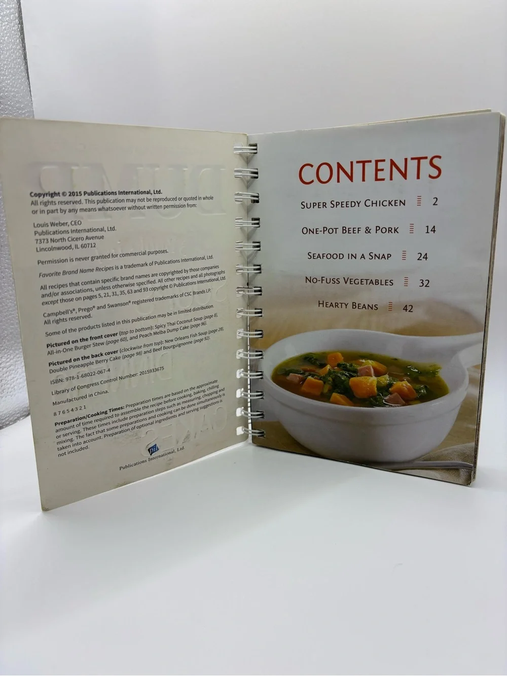 Dump 3-in-1 Soups Dinners Cakes Cookbook Spiral Bound 2015